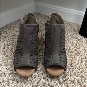 Women's Peep-Toe Ankle Boots